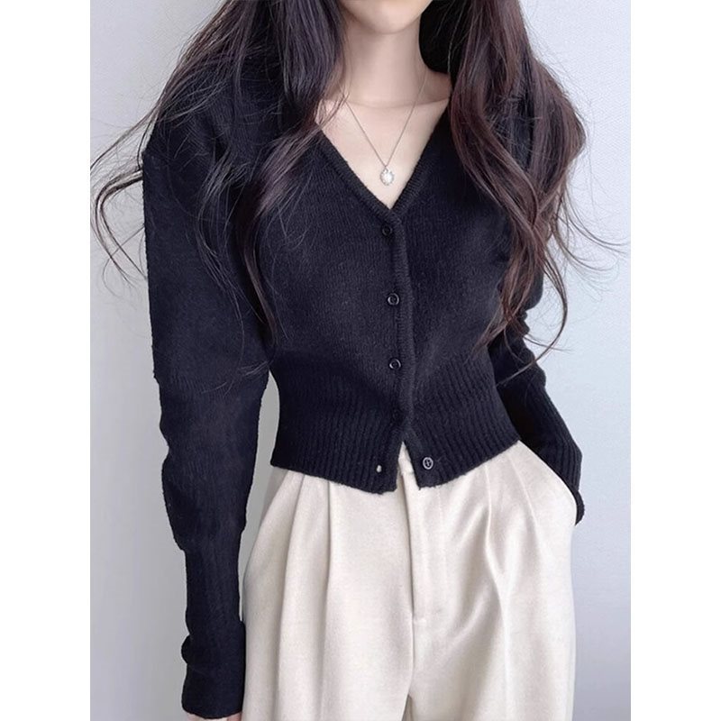 Stylish Short Knitted Cardigan NorixaFashion.com