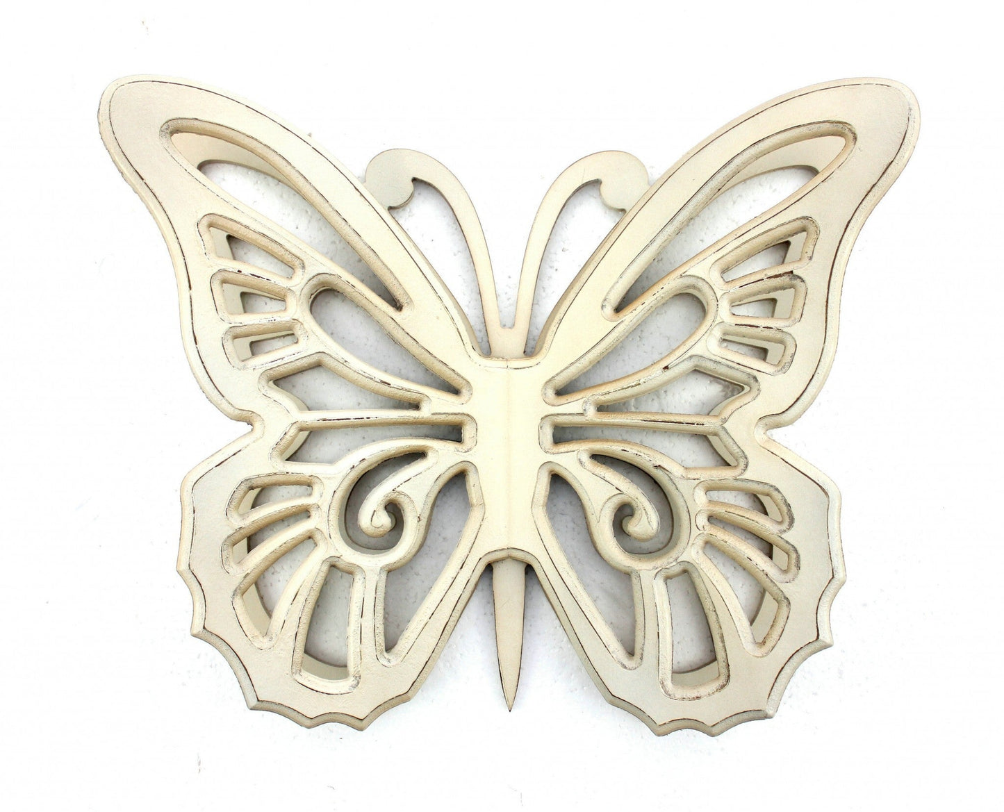 23" X 19" X 4" Light Yellow Rustic Butterfly Wooden  Wall Decor LuxuryLifeWay Online Store