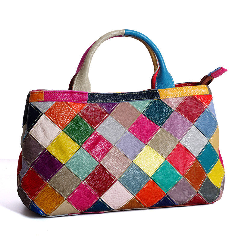 Leather top layer cowhide handbags LadyShow.Store