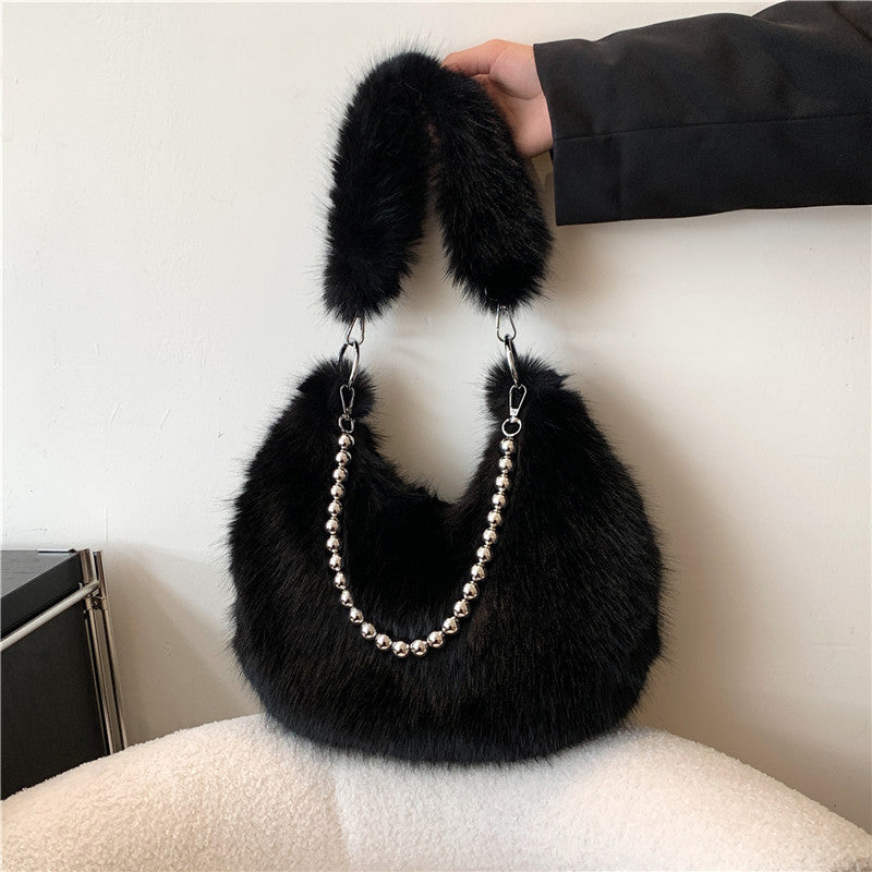 Furry Crossbody Bag For Women LadyShow.Store