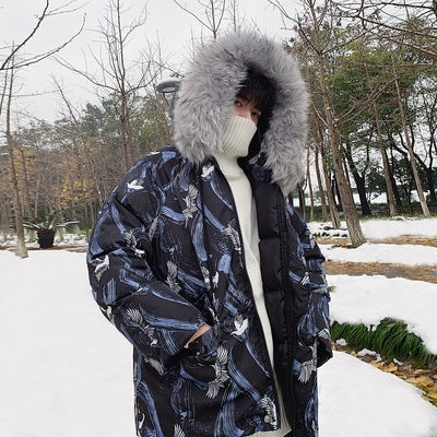 Men's Winter Thick Fur Collar Bread Jacket (Trendy Style) Pi-Mart