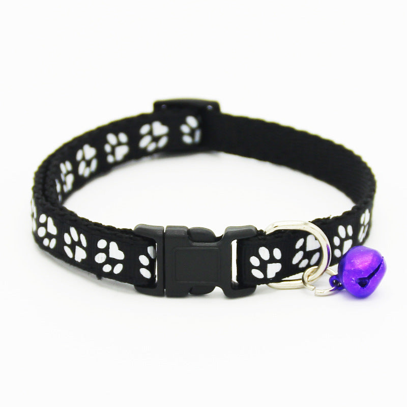 The pet cat wears a bell collar Pets Fashion