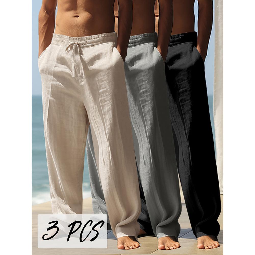 Men's Breathable And Loose Sports Straight Long Pants NorixaFashion.com