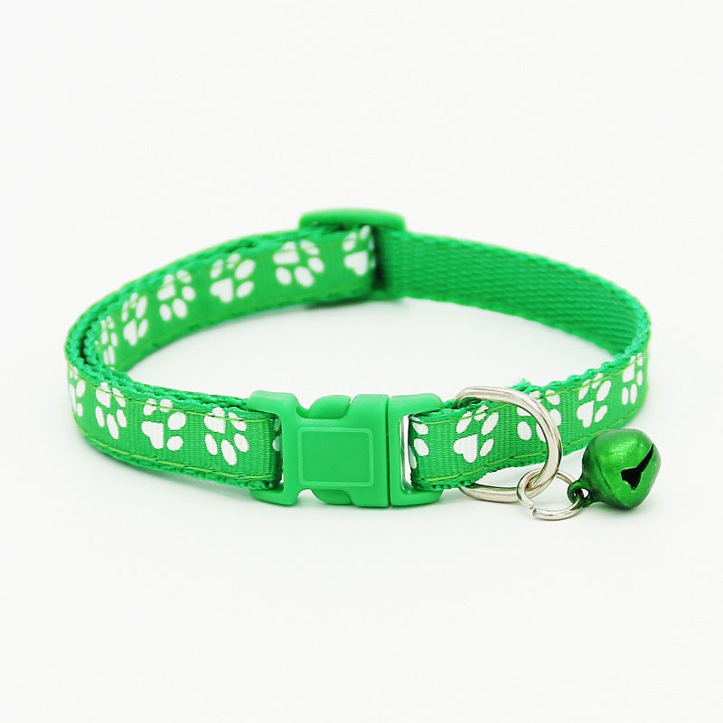 The pet cat wears a bell collar Pets Fashion