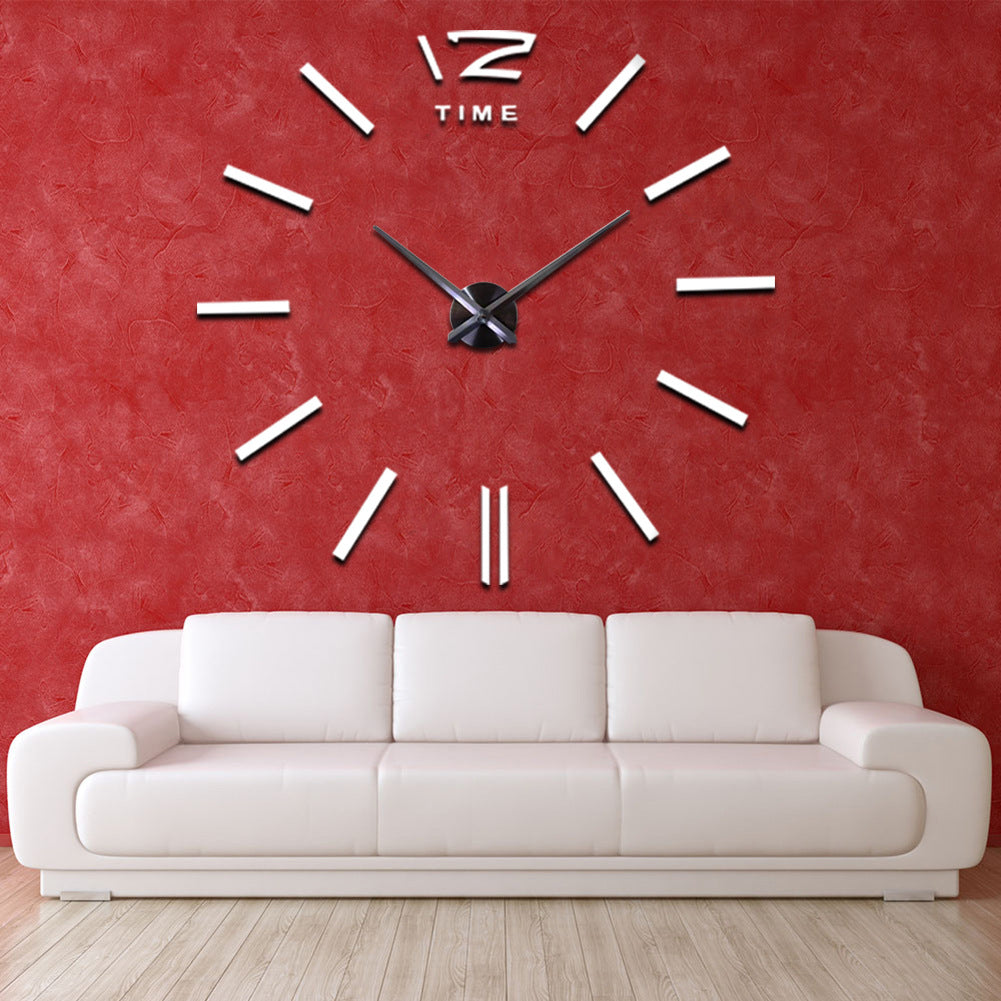 DIY creative fashion home decor acrylic wall clock PearlNestDecor.com
