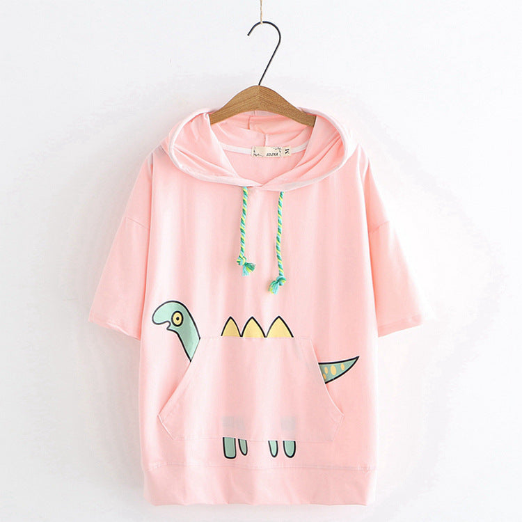 Ladies Hooded T-shirt