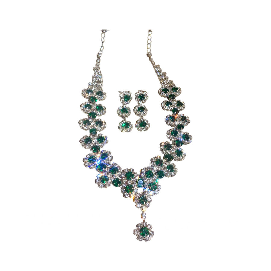 Diamond Flower Multi-layer Pendant Necklace LadyShow.Store