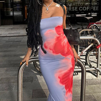 Slim Slit Tube Dress NorixaFashion.com