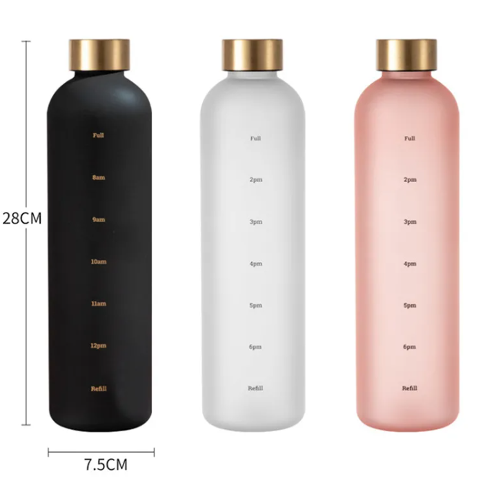 Tritan Frosted Water Bottle LadyShow.Store