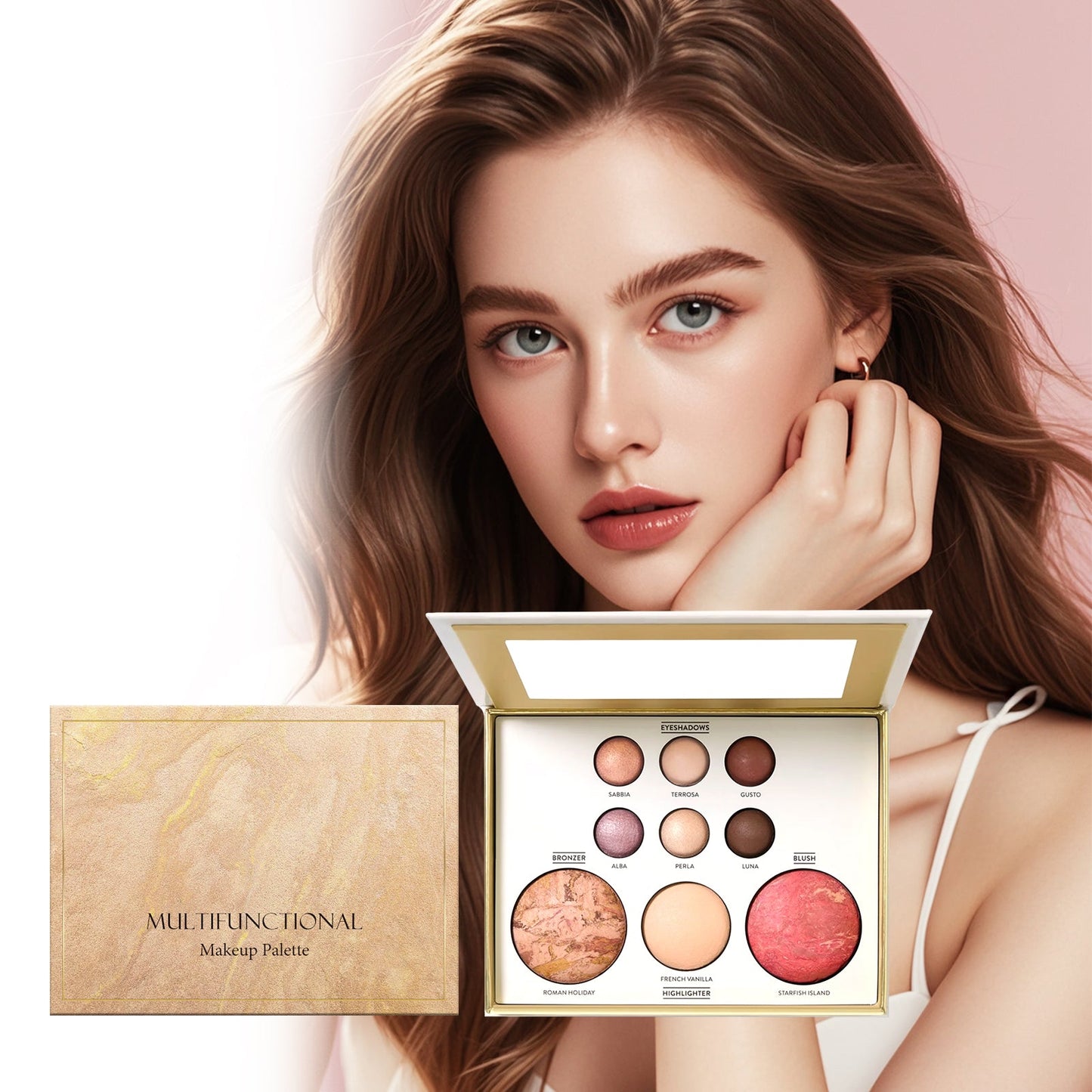 Gilded All-in-One Makeup Palette 1pc Tri Light Beauty