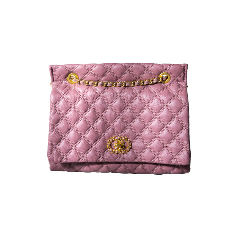 Leather Cow Diamond Large Capacity Bag Shoulder Handbag LadyShow.Store