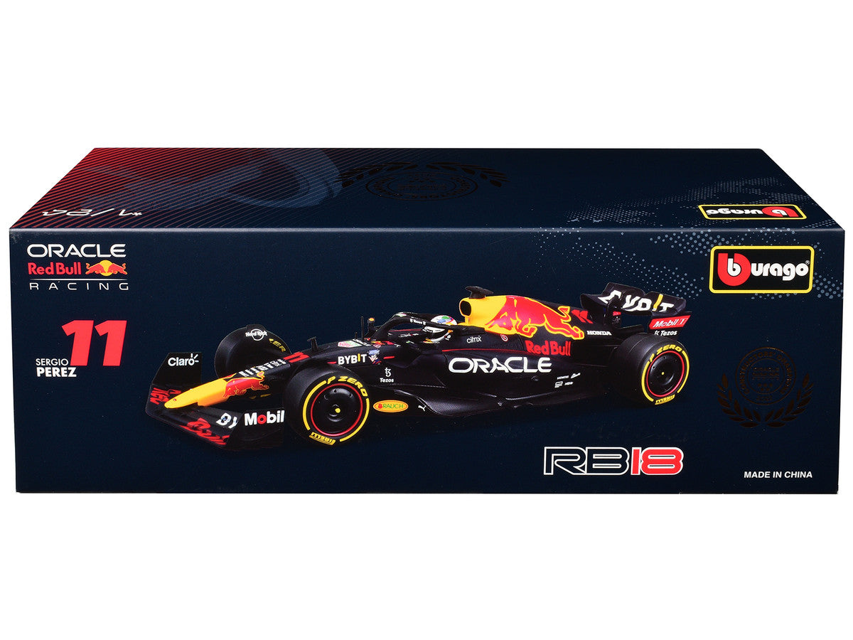 Red Bull Racing RB18 #11 Sergio Perez "Oracle" Winner Formula One F1 "Constructor's Champion" (2022) 1/24 Diecast Model Car by Bburago LuxuryLifeWay Online Store