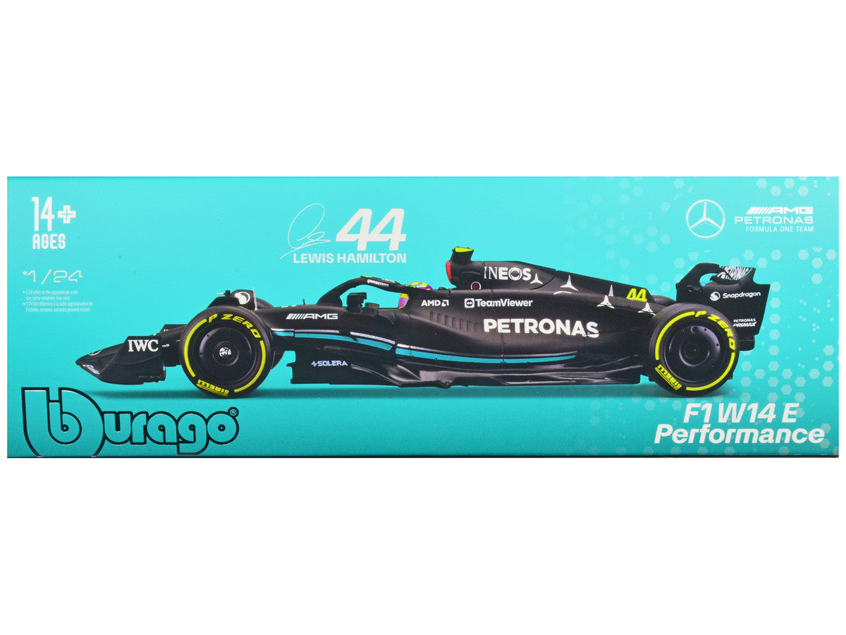 Mercedes-AMG F1 W14 E Performance #44 Lewis Hamilton "Petronas" Formula One F1 "World Championship" (2023) 1/24 Diecast Model Car by Bburago LuxuryLifeWay Online Store