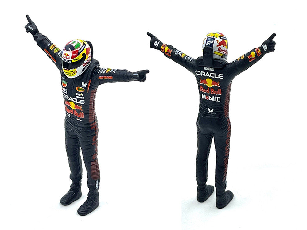 Red Bull Racing RB19 #11 Sergio Perez "Oracle" Formula One F1 Championship "Constructor Champions" (2023) with Driver Figure 1/24 Diecast Model Car by Bburago LuxuryLifeWay Online Store