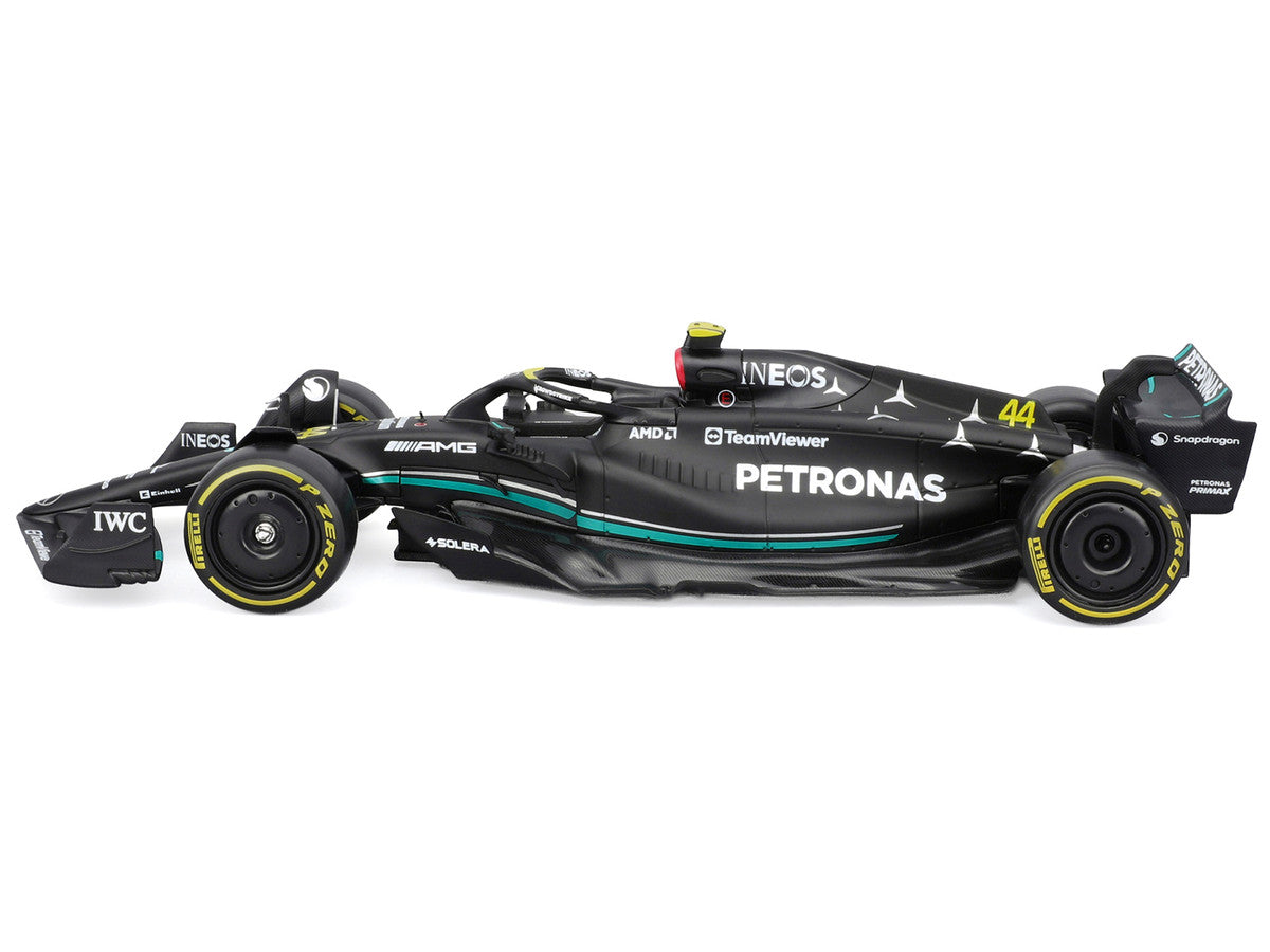 Mercedes-AMG F1 W14 E Performance #44 Lewis Hamilton "Petronas" Formula One F1 "World Championship" (2023) with Driver Figure "Race" Series 1/24 Diecast Model Car by Bburago LuxuryLifeWay Online Store