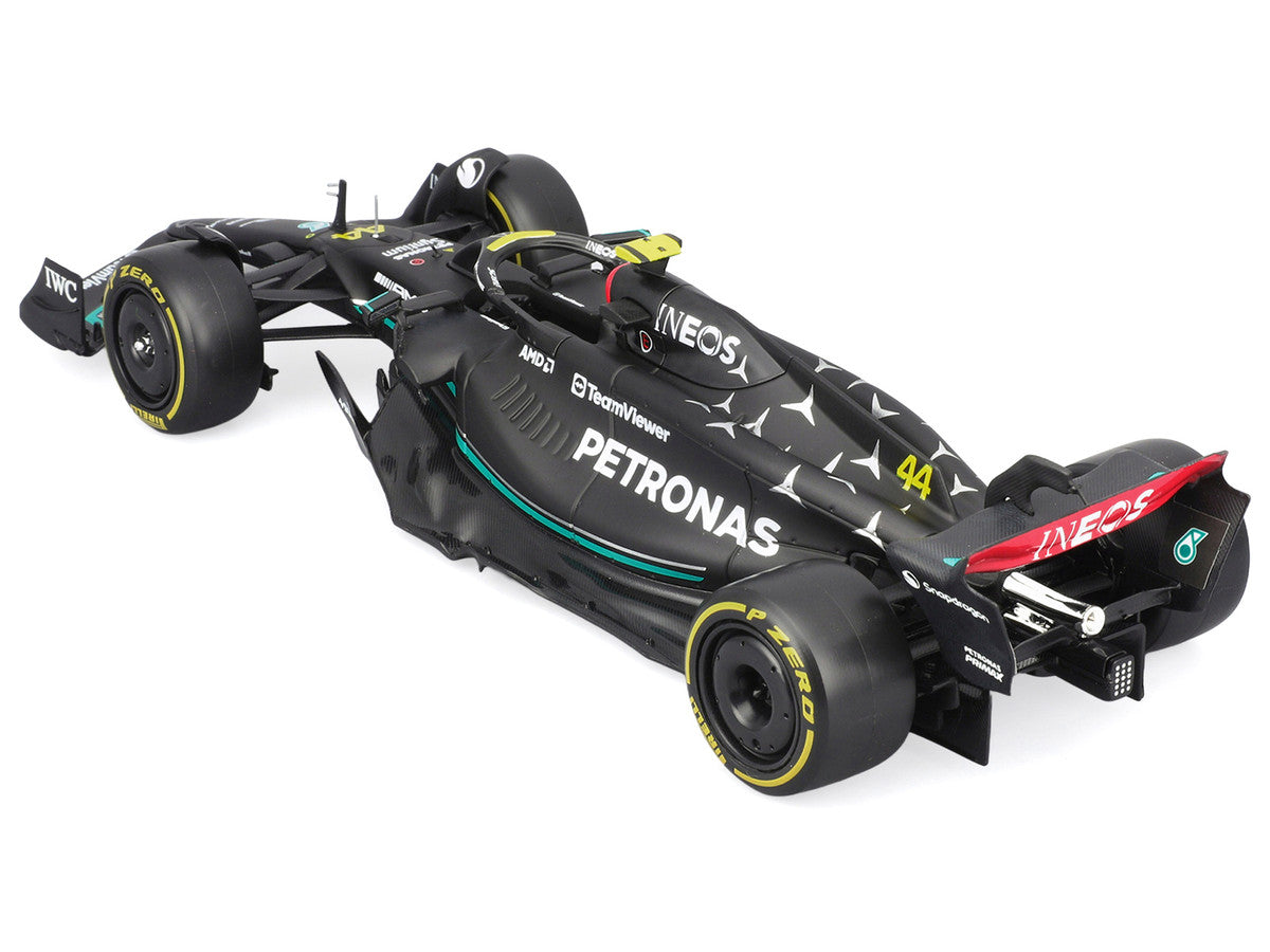 Mercedes-AMG F1 W14 E Performance #44 Lewis Hamilton "Petronas" Formula One F1 "World Championship" (2023) with Driver Figure "Race" Series 1/24 Diecast Model Car by Bburago LuxuryLifeWay Online Store