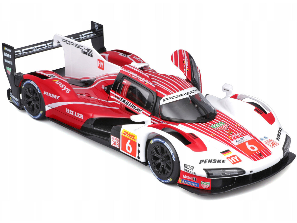 Porsche 963 #6 Kevin Estre - Andre Lotterer - Laurens Vanthoor "Porsche Penske Motorsport" Winner "FIA World Endurance Championship" (2024) 1/24 Diecast Model Car by Bburago LuxuryLifeWay Online Store