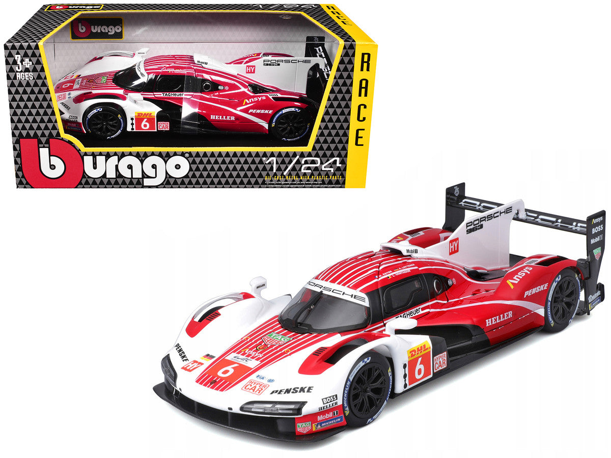Porsche 963 #6 Kevin Estre - Andre Lotterer - Laurens Vanthoor "Porsche Penske Motorsport" Winner "FIA World Endurance Championship" (2024) 1/24 Diecast Model Car by Bburago LuxuryLifeWay Online Store