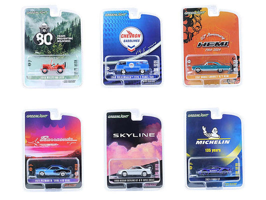 "Anniversary Collection" Set of 6 pieces Series 17 1/64 Diecast Model Cars by Greenlight LuxuryLifeWay Online Store