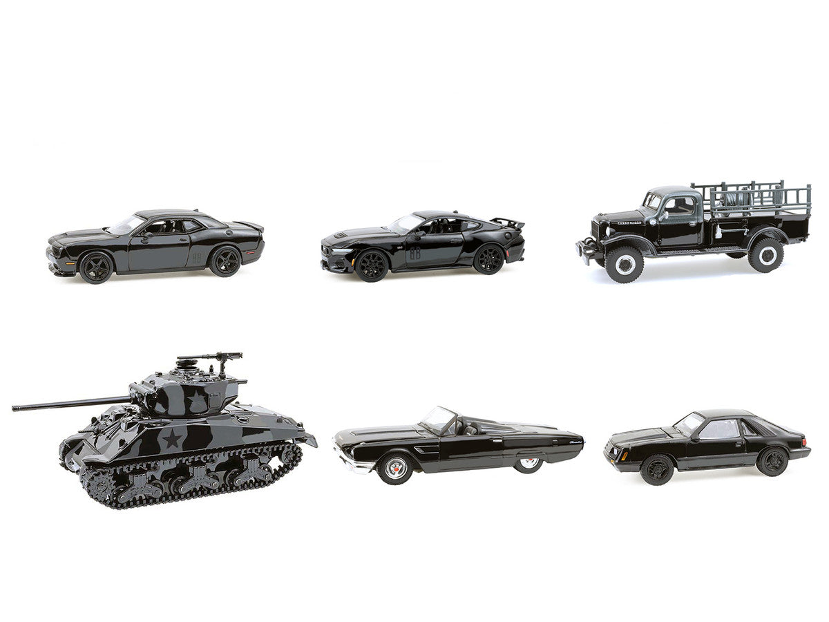 "Black Bandit" 6 piece Set Series 30 1/64 Diecast Model Cars by Greenlight LuxuryLifeWay Online Store