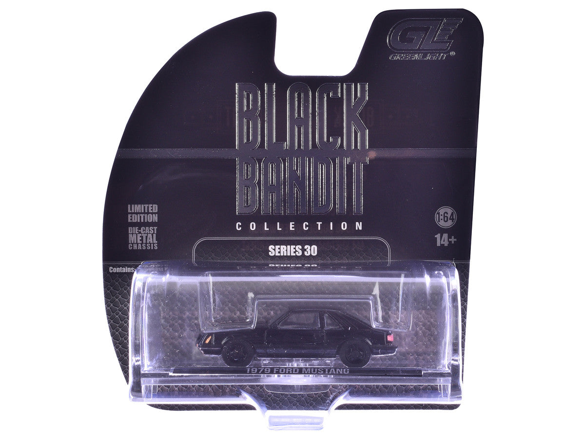 1979 Ford Mustang Fastback Black "Black Bandit" Series 30 1/64 Diecast Model Car by Greenlight LuxuryLifeWay Online Store