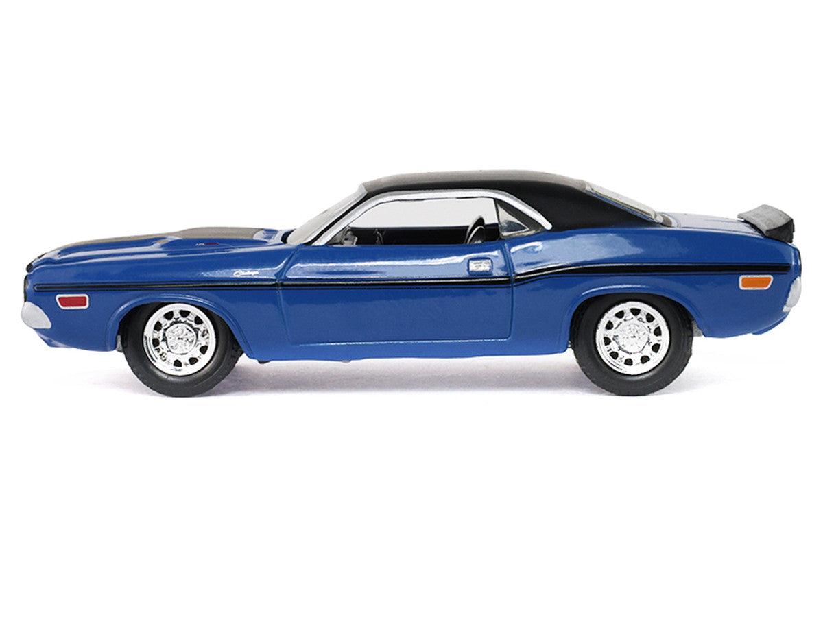 1970 Dodge Challenger Blue with Black Top "America 250 Edition" "Anniversary Collection" Series 18 1/64 Diecast Model Car by Greenlight LuxuryLifeWay Online Store