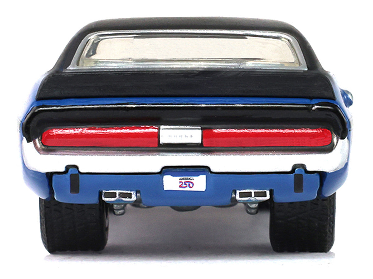 1970 Dodge Challenger Blue with Black Top "America 250 Edition" "Anniversary Collection" Series 18 1/64 Diecast Model Car by Greenlight LuxuryLifeWay Online Store