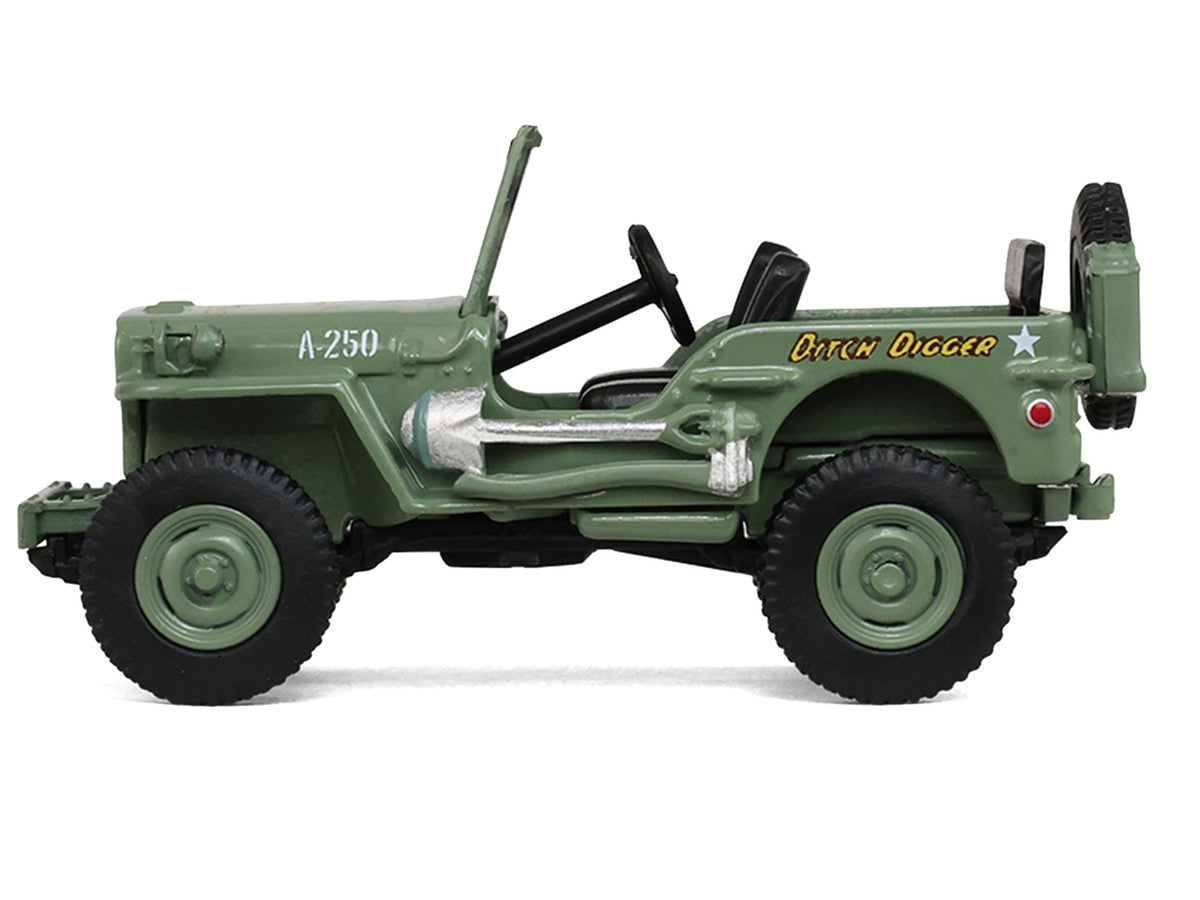 1942 Willy’s MB Jeep Olive Green "America 250 Edition" "Anniversary Collection" Series 18 1/64 Diecast Model Car by Greenlight LuxuryLifeWay Online Store
