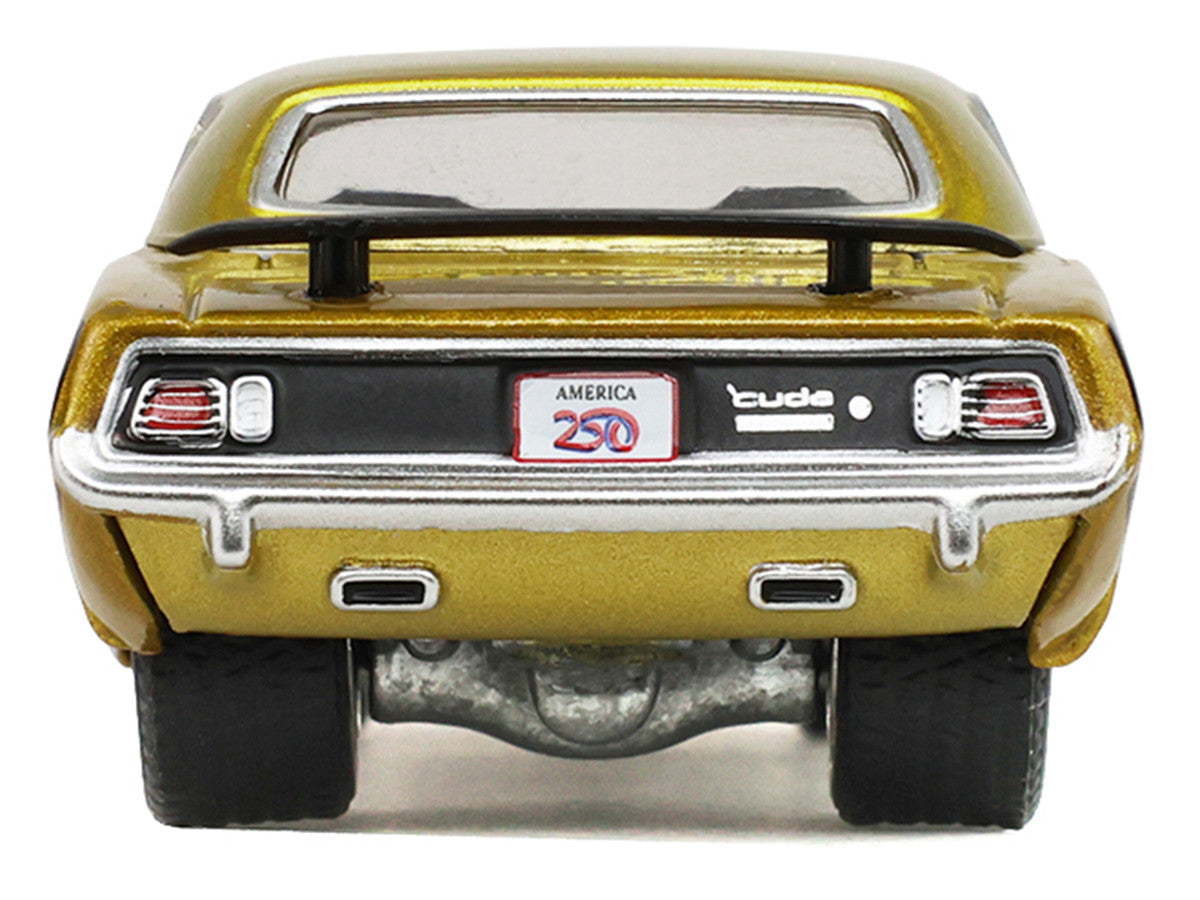 1971 Plymouth Hemi ‘Cuda Gold Metallic with Black Accents "America 250 Edition" "Anniversary Collection" Series 18 1/64 Diecast Model Car by Greenlight LuxuryLifeWay Online Store