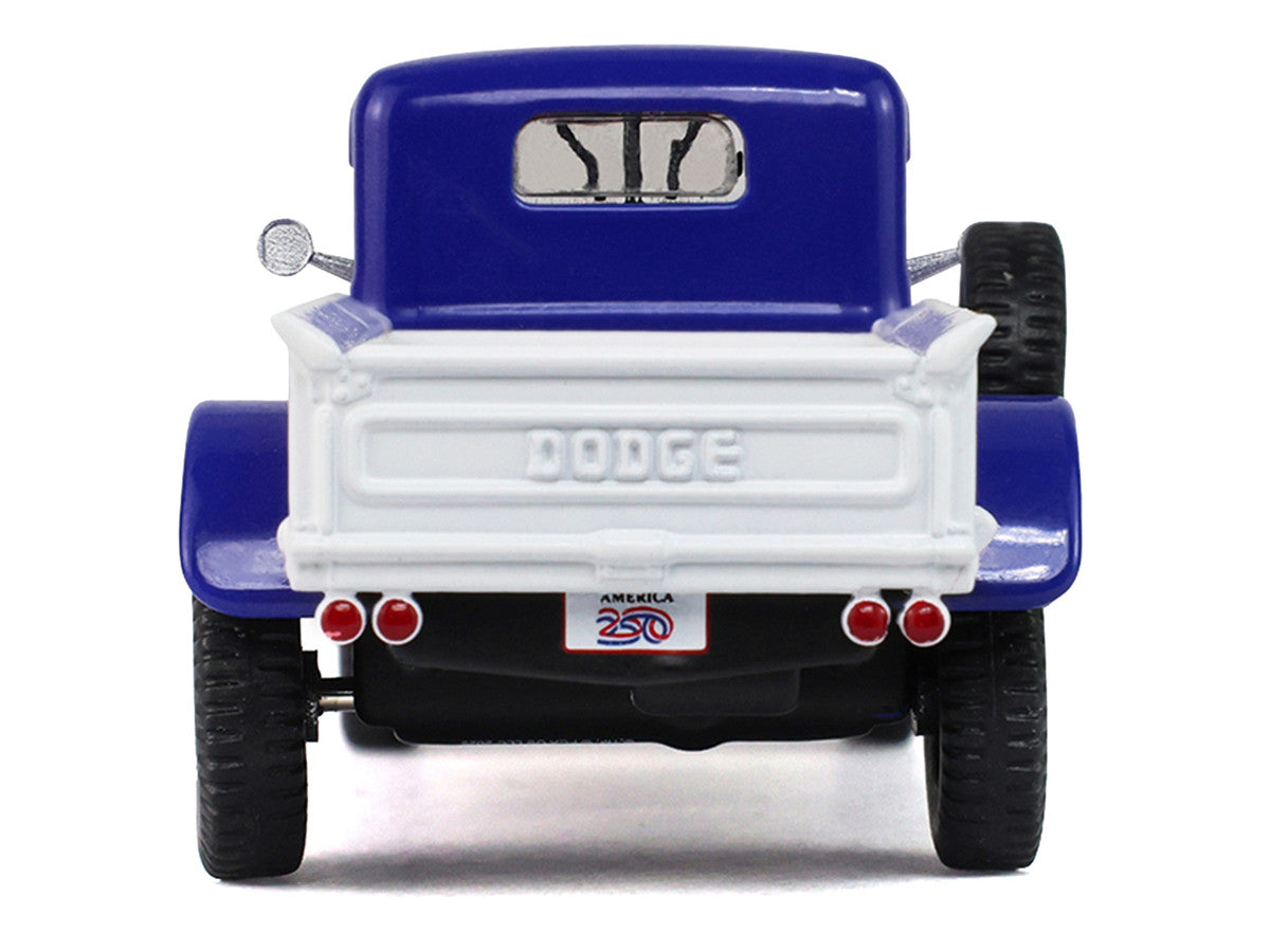 1946 Dodge Power Wagon Pickup Truck Red White and Blue "America 250 Edition" "Anniversary Collection" Series 18 1/64 Diecast Model Car by Greenlight LuxuryLifeWay Online Store