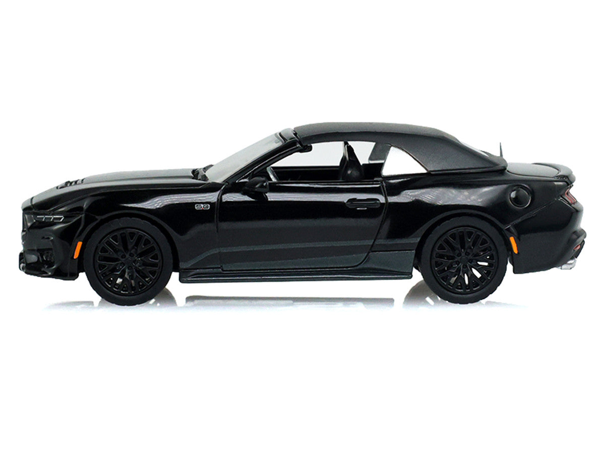 2024 Ford Mustang GT Convertible Black "Black Bandit" Series 31 1/64 Diecast Model Car by Greenlight LuxuryLifeWay Online Store