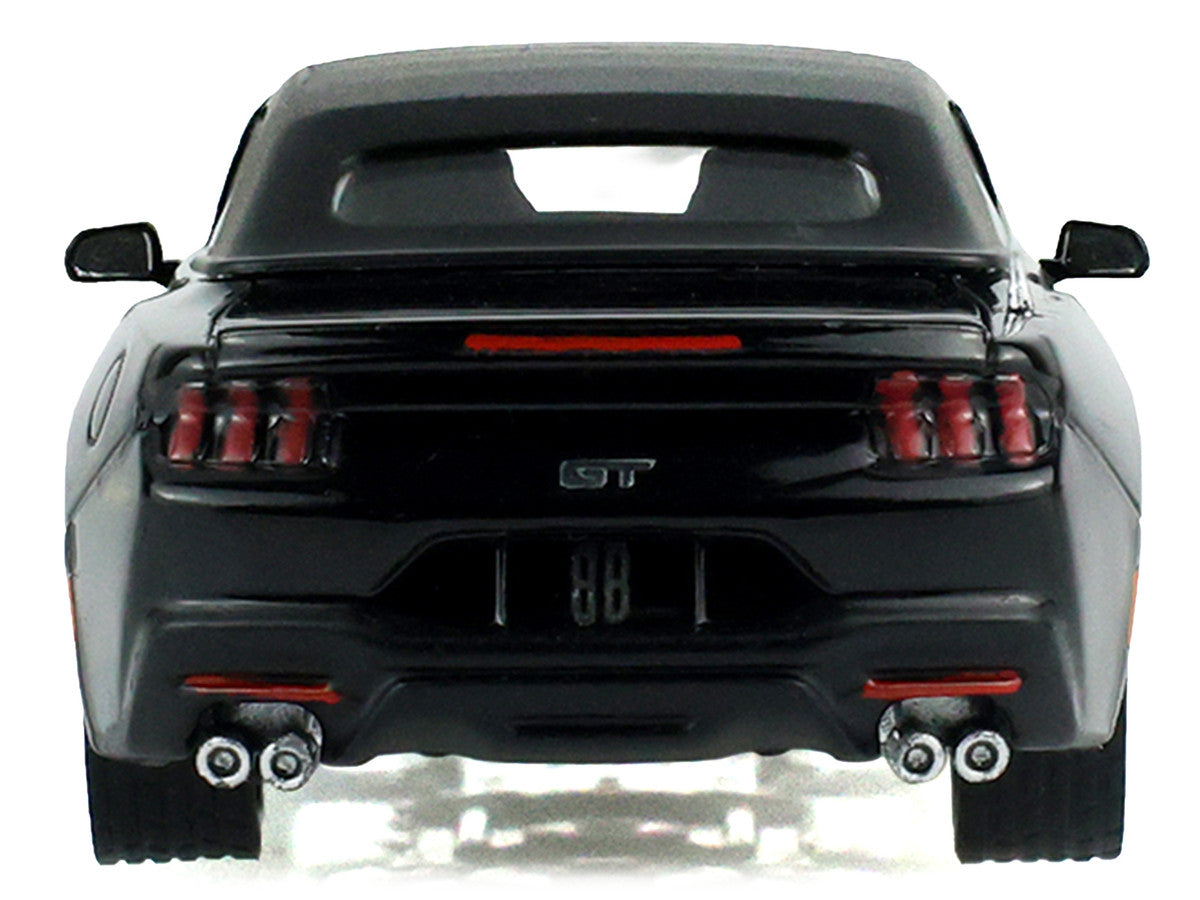 2024 Ford Mustang GT Convertible Black "Black Bandit" Series 31 1/64 Diecast Model Car by Greenlight LuxuryLifeWay Online Store