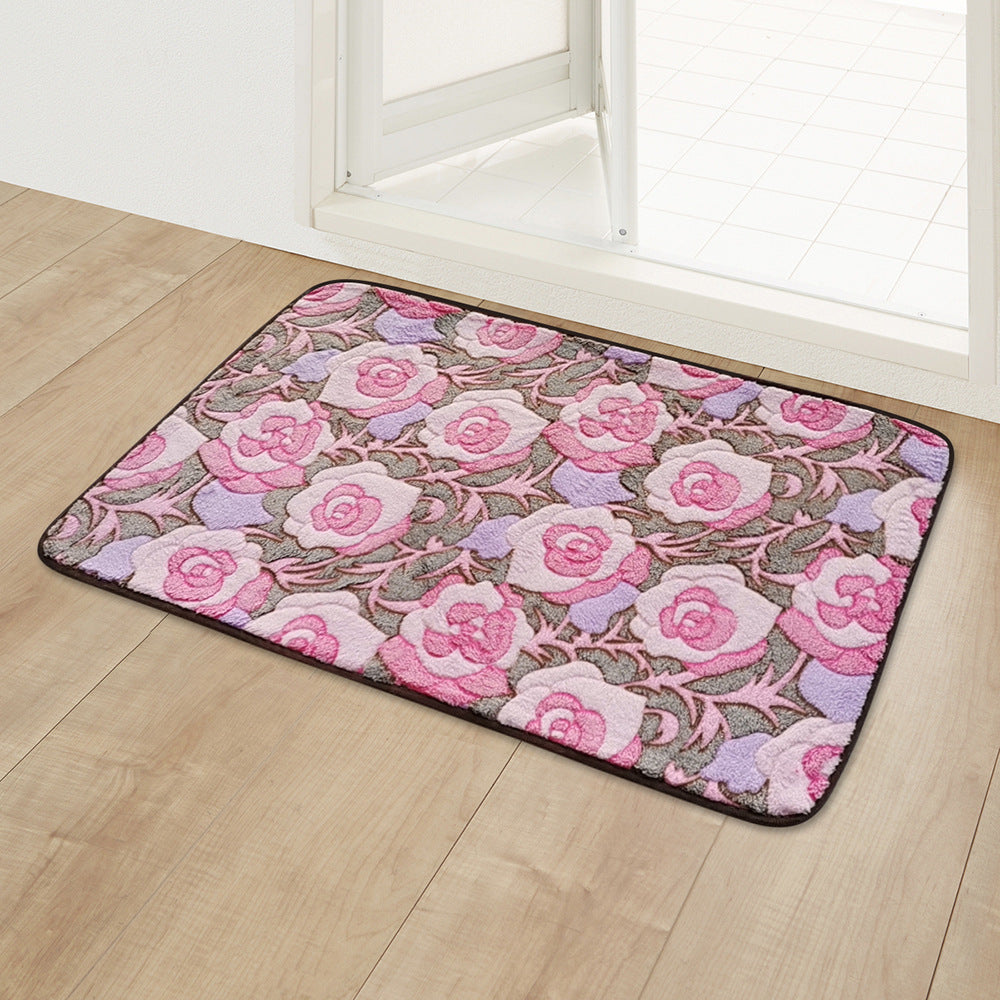 Door Kitchen Absorbent Carpet Bathroom Non-slip Floor Mat