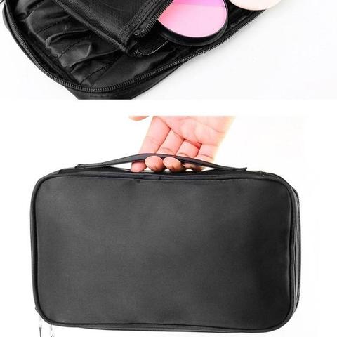 Pu professional makeup brush bag storage