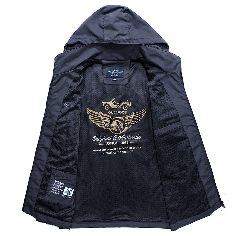 Men's Lightweight Tactical Jacket for Outdoor Casual Wear Pi-Mart