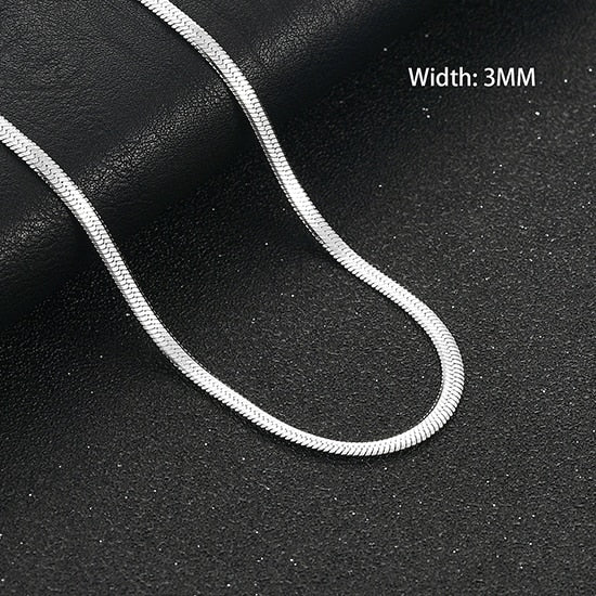 Flat Gold Color Stainless Steel Necklace Pi-Mart