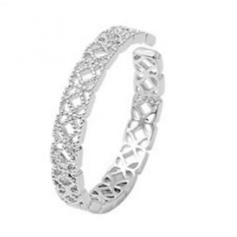 Geometric diamond S925 sterling silver ring LadyShow.Store