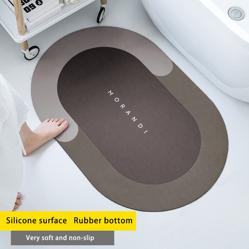 Diatom Mud Absorbent Pad Toilet Floor Mat Soft Non-slip