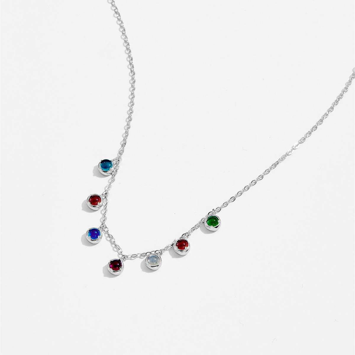 S925 Sterling Silver Necklace Women's Diamond LadyShow.Store