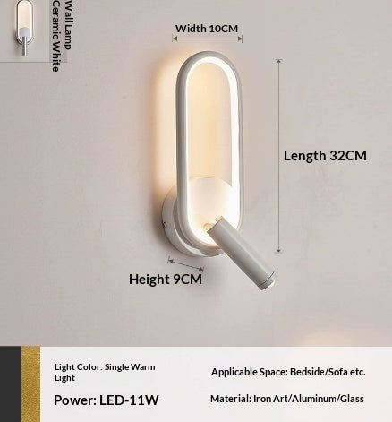 Rotating Touch-Control Creative Wall Light For The Bedside PearlNestDecor.com