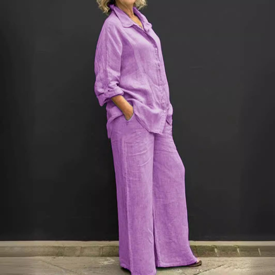 New Womens Shirt Set Casual Urban Outfit NorixaFashion.com