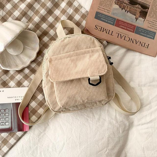 Women’s Corduroy Mini Backpack Pi-Mart