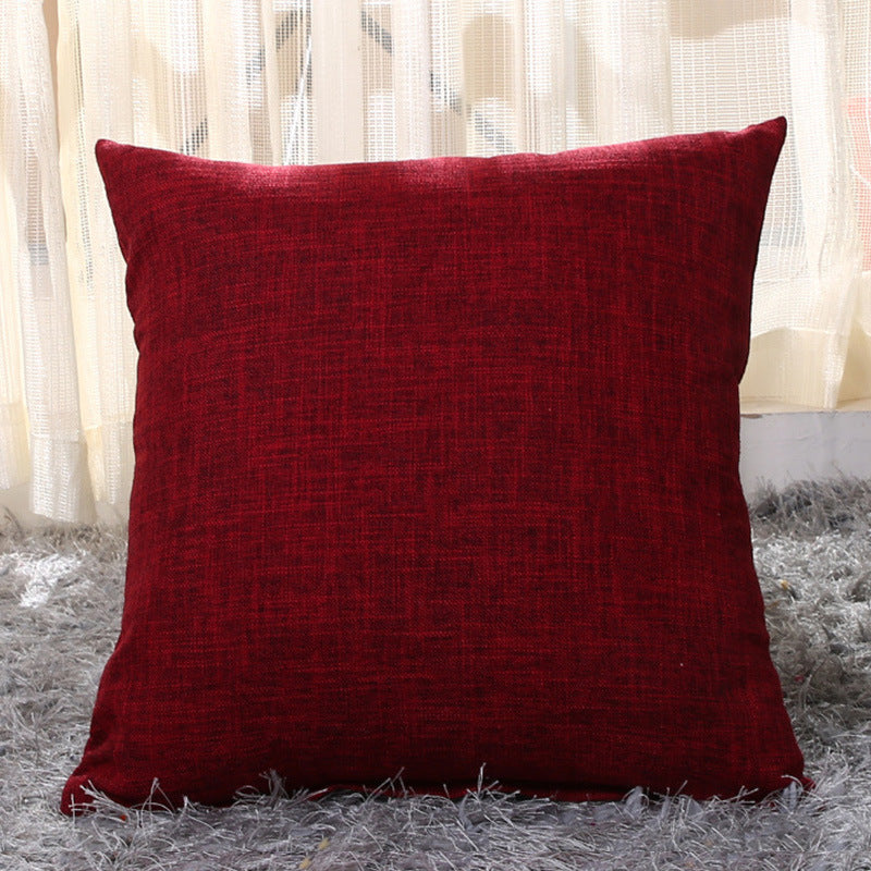 Solid color pillow cushion sofa cushion pillowcase