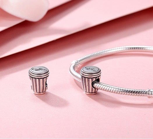 Coffee cup S925 pure beads LadyShow.Store