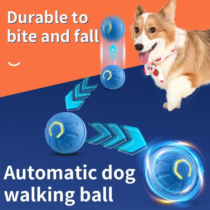 Smart Dog Toy Ball Electronic Interactive Pet Toy Moving Ball USB Automatic Moving Bouncing For Puppy Birthday Gift Cat Product Pets Fashion