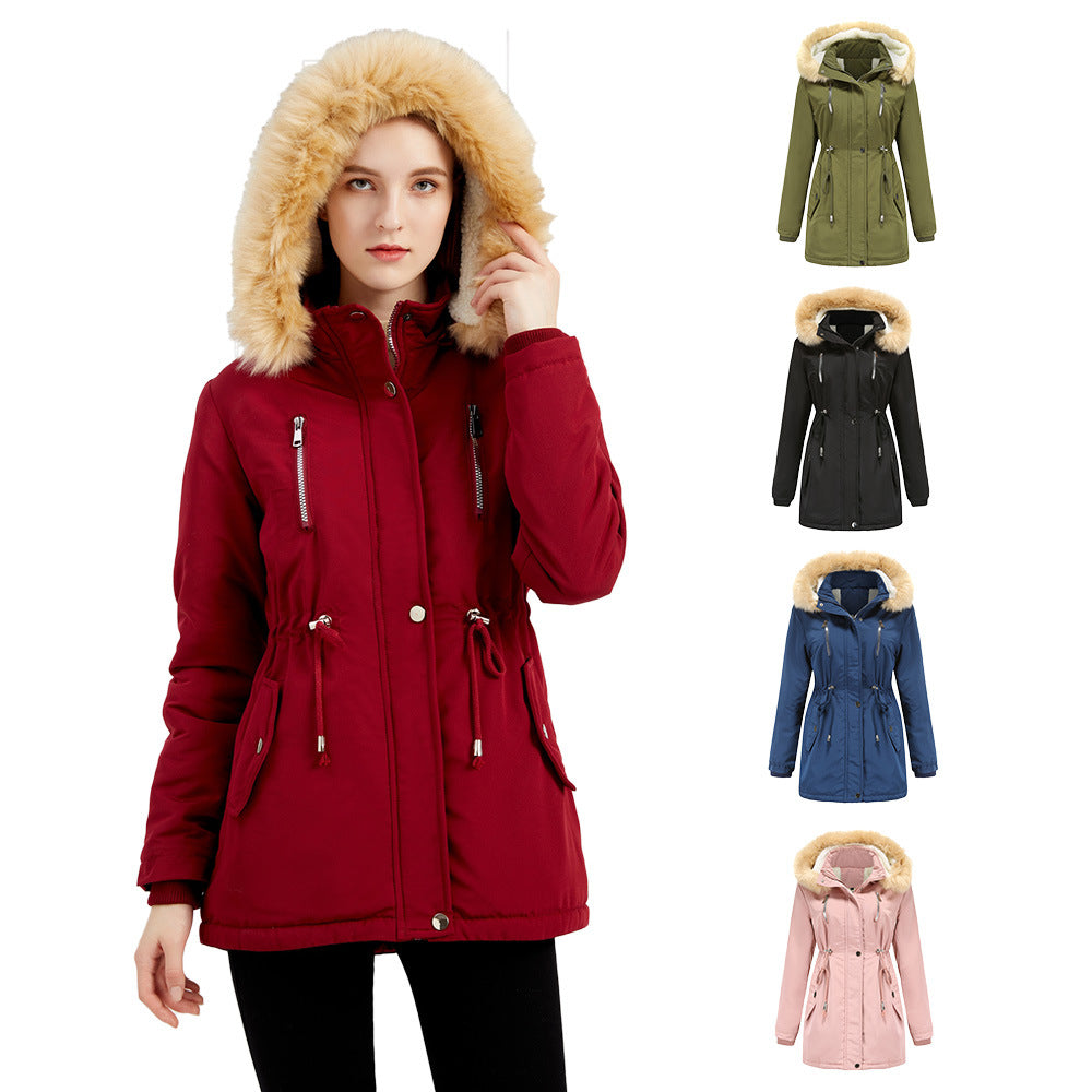 WInter Coat Detachable Hooded Feece Jacket Women LuxuryLifeWay Online Store