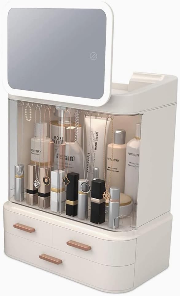 Lighted Mirror Makeup Storage Box LadyShow.Store