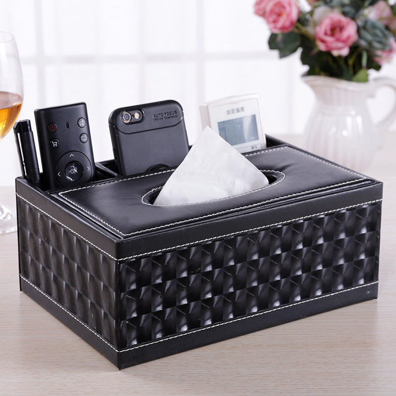 Multifunctional leather tissue box LadyShow.Store