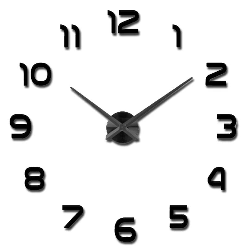 Creative Diy Clock Wall Clock Living Room Home PearlNestDecor.com