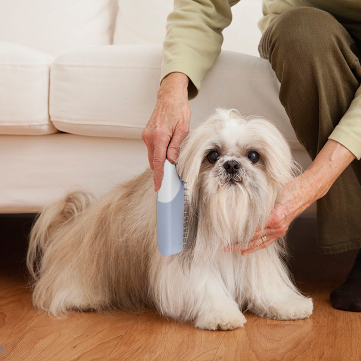 Pet Silicone Massage Brush Deodorant Sterilization Comb Handle Dog Grooming Shaving Massage Cleaning Comb Fur Remove Brush Pets Fashion